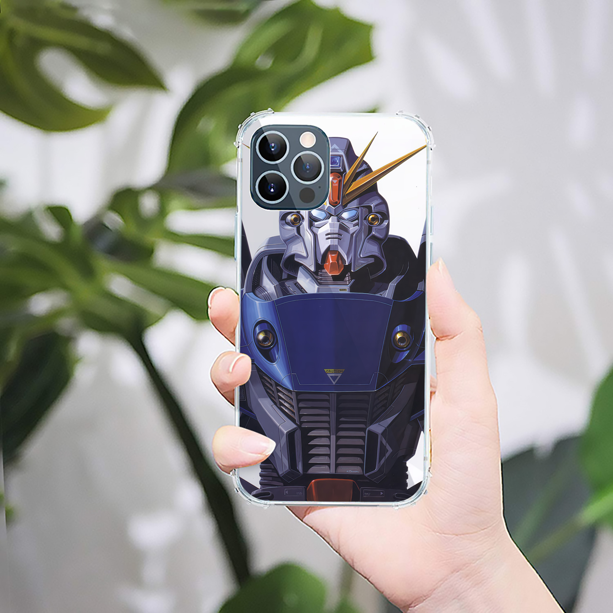 （画像用） 機動戦士ガンダム Mobile Suit Gundam 【iPhone 12シリーズ対応】透明スマホケース（クリアソフトケース）